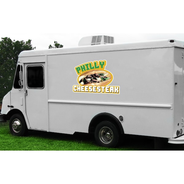 Safety Sign, 9 in Height, Vinyl, 6 in Length, Philly Cheesesteak, D-DC-12-Philly Cheesesteak